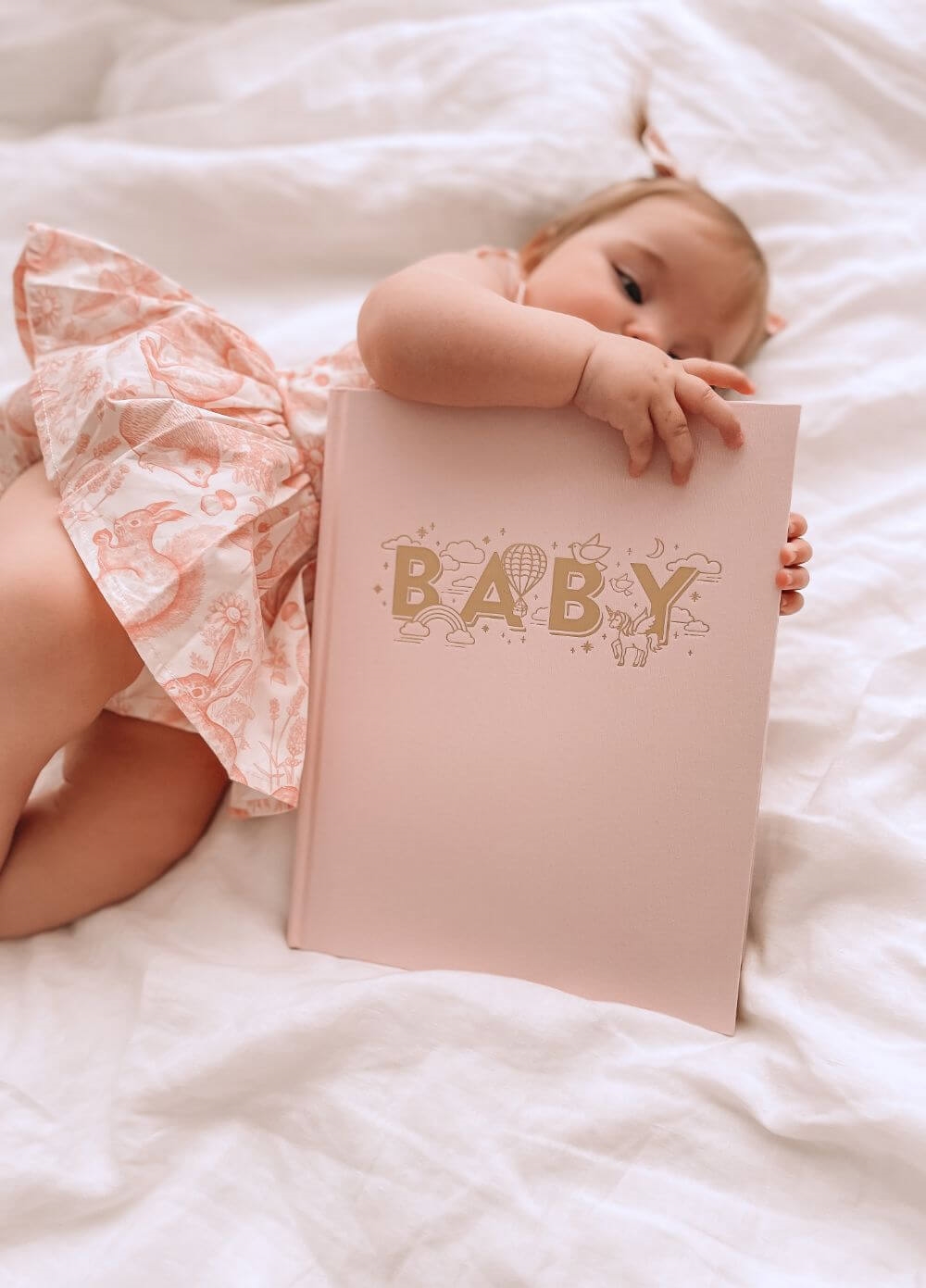 Fox & Fallow - Baby Book in Rose | Queen Bee