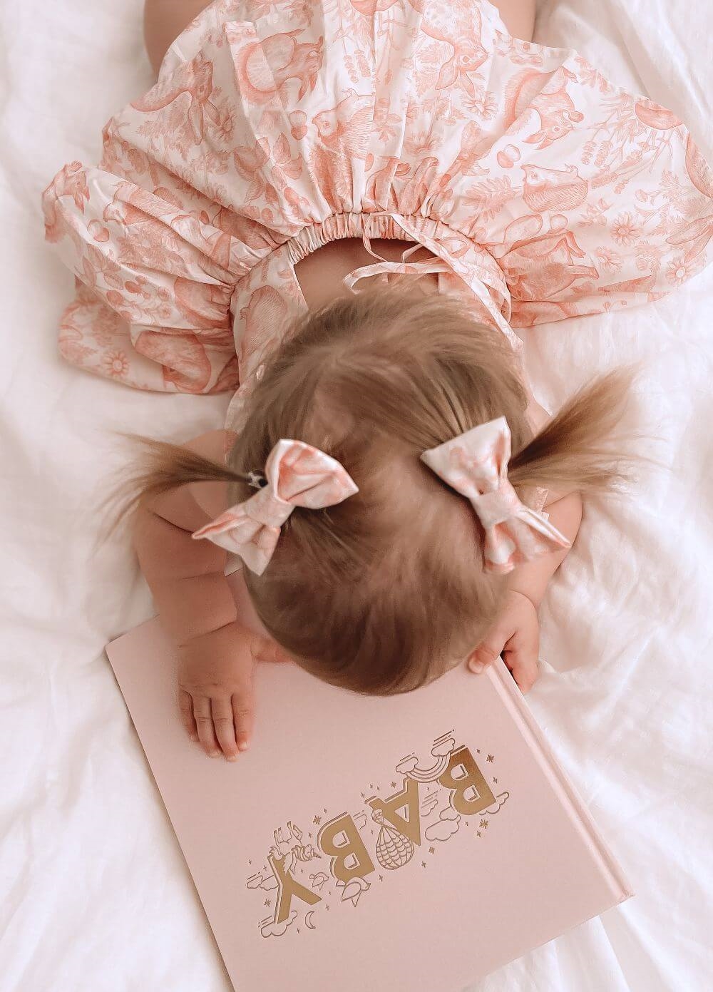 Fox & Fallow - Baby Book in Rose | Queen Bee