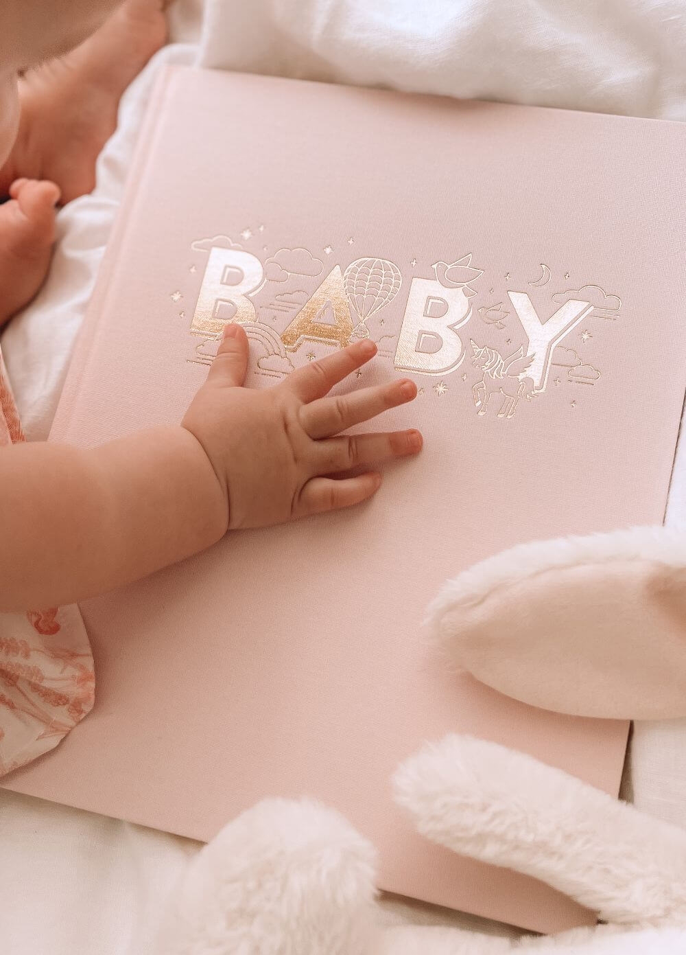 Fox & Fallow - Baby Book in Rose | Queen Bee