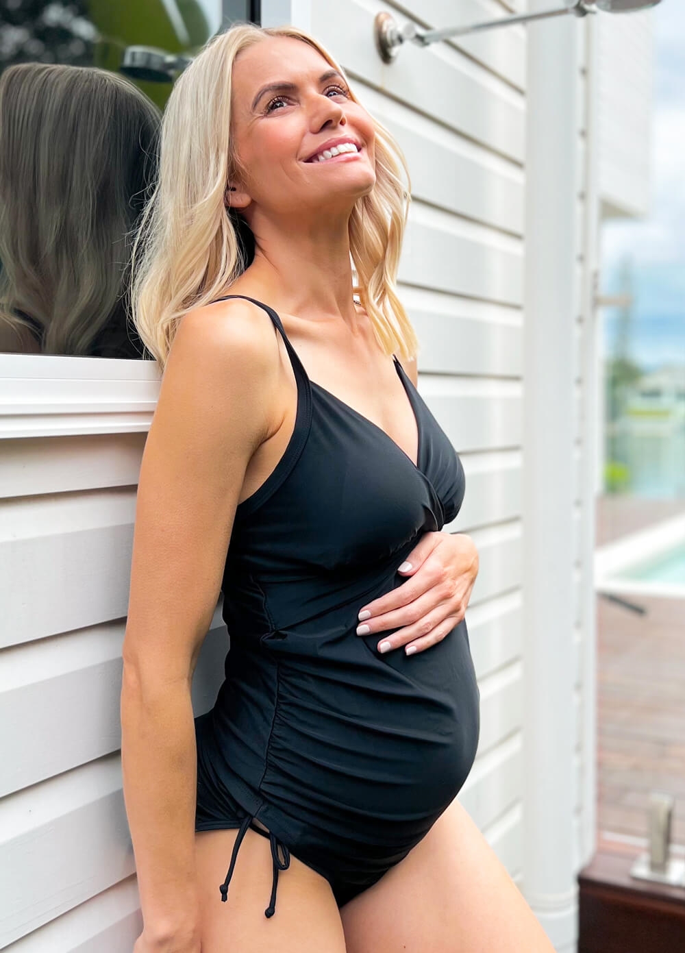 Lait & Co - Torquay Maternity Tankini Set in Black