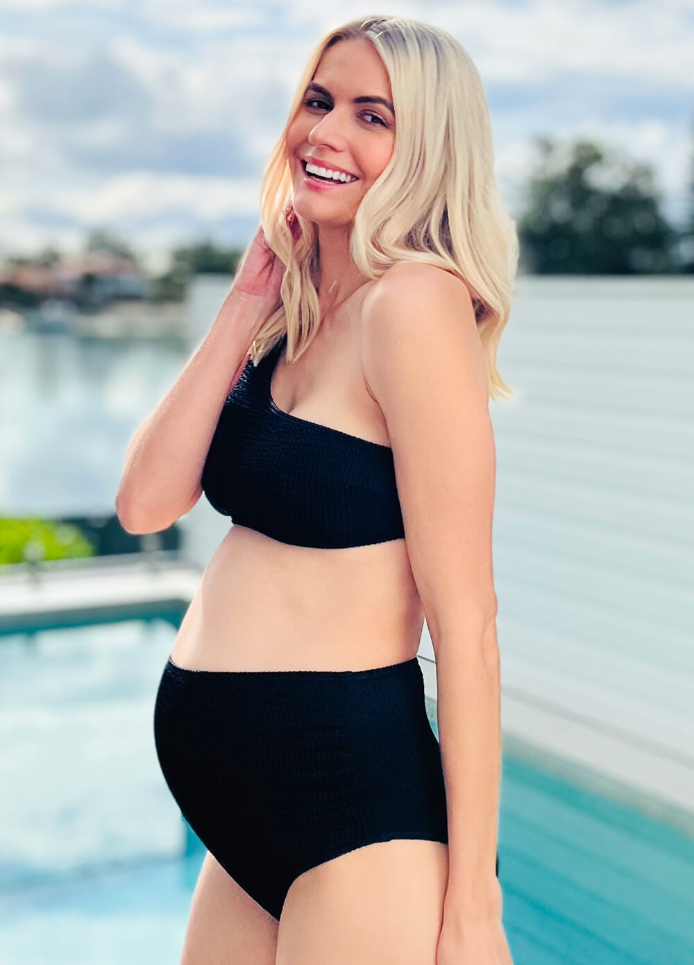 Lait & Co - Hayman Maternity Bikini Set in Black