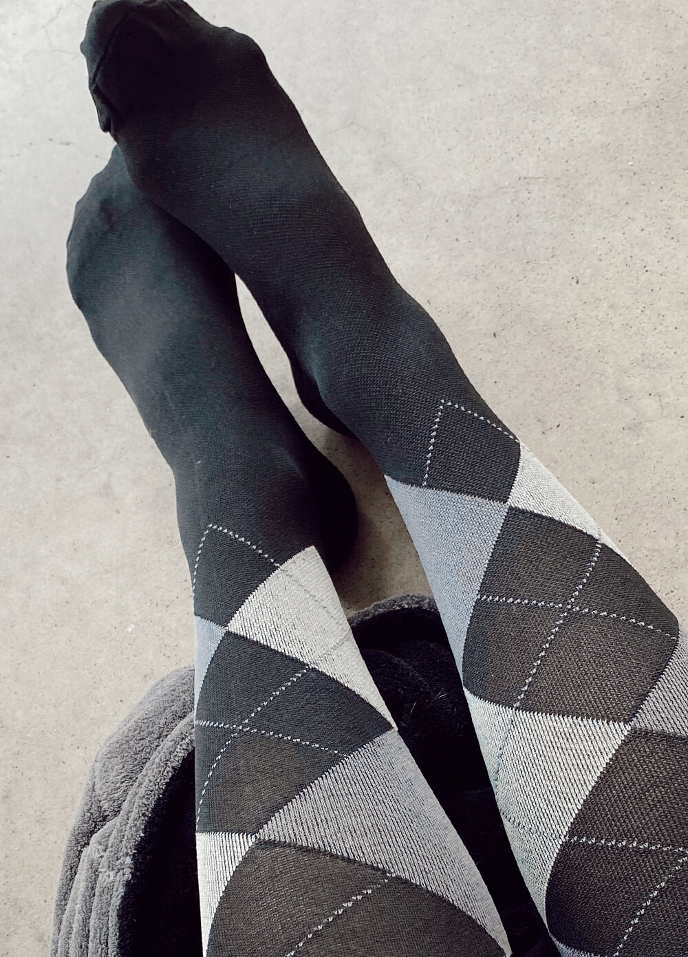 Mama Sox - Excite Maternity Compression Socks in Black Argyle