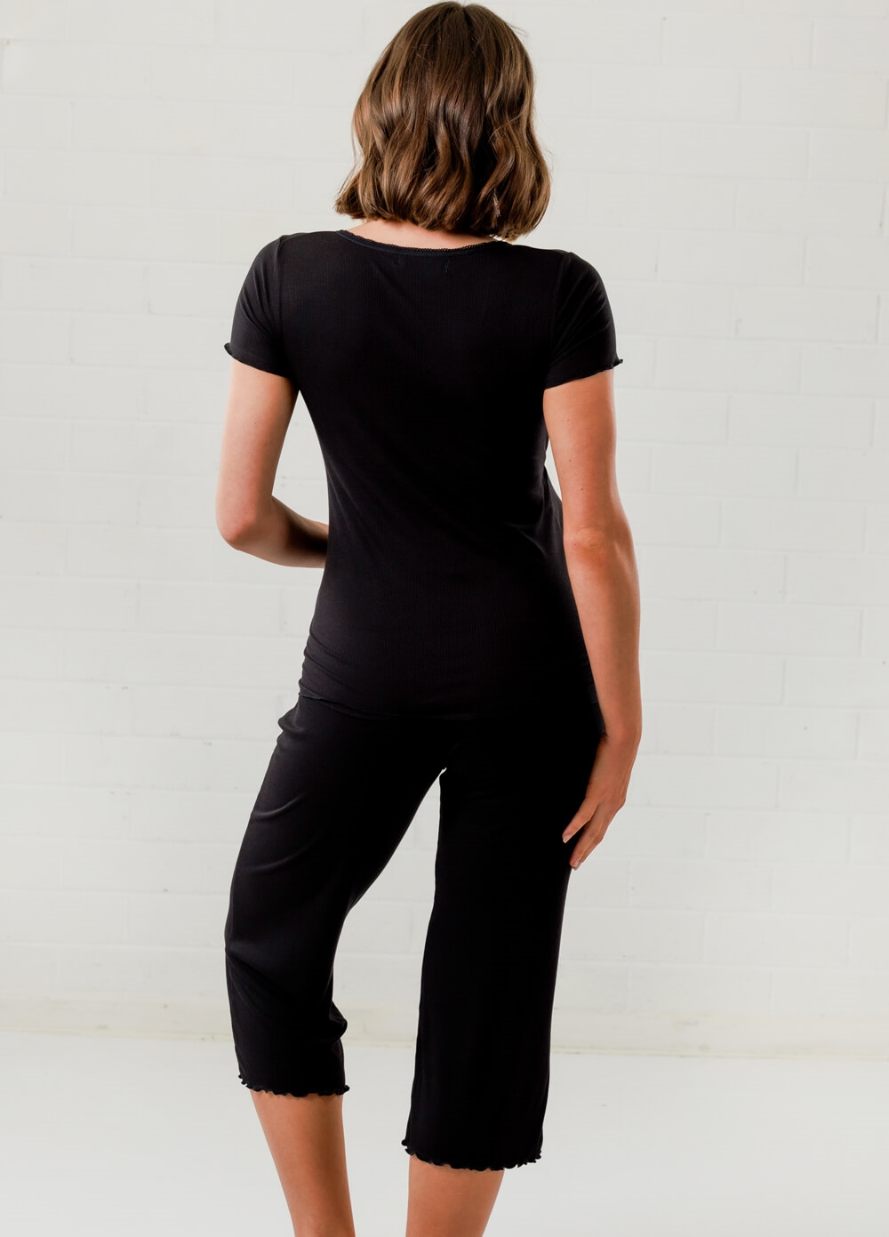 Lait & Co - Oriel New Mama Hospital Pyjama Set in Black