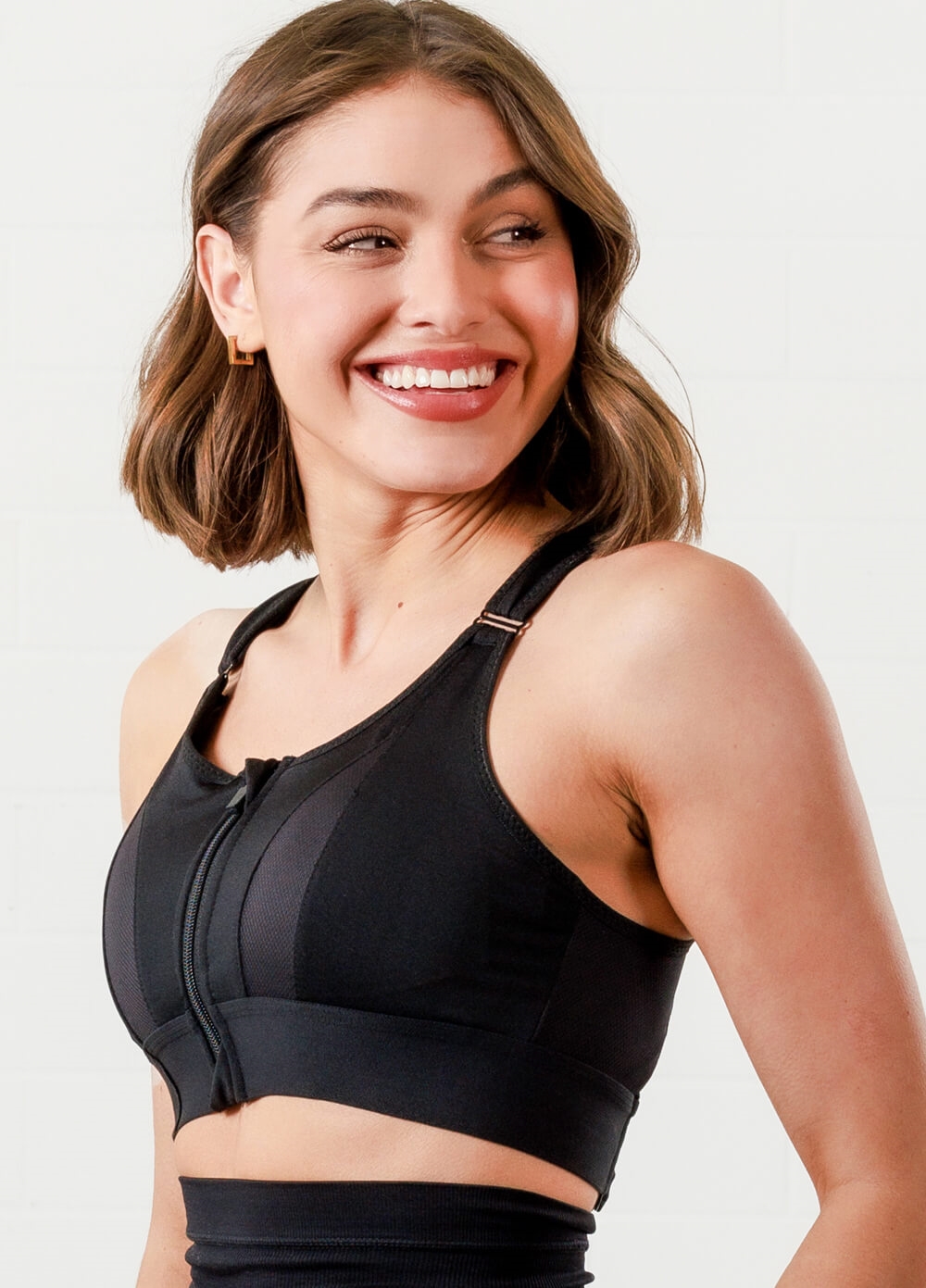 Queen Bee - Frankie Maternity Nursing Sports Bra in Black