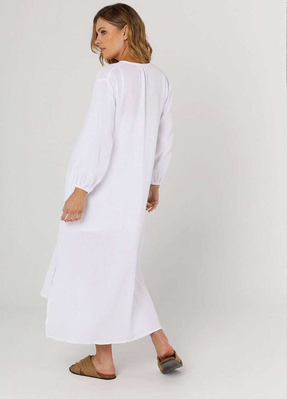 Legoe - Mayfield White Maternity Maxi Dress