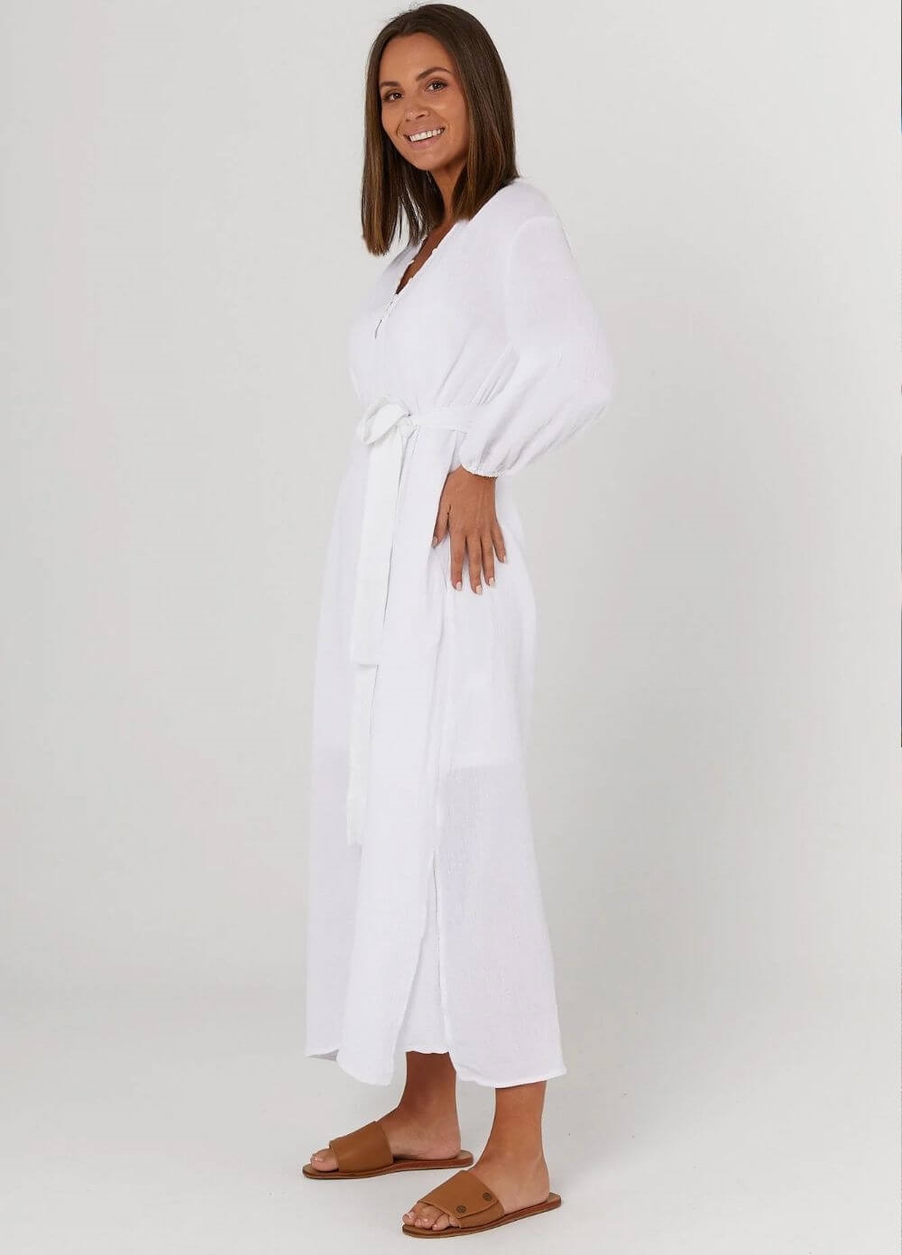Legoe - Mayfield White Maternity Maxi Dress
