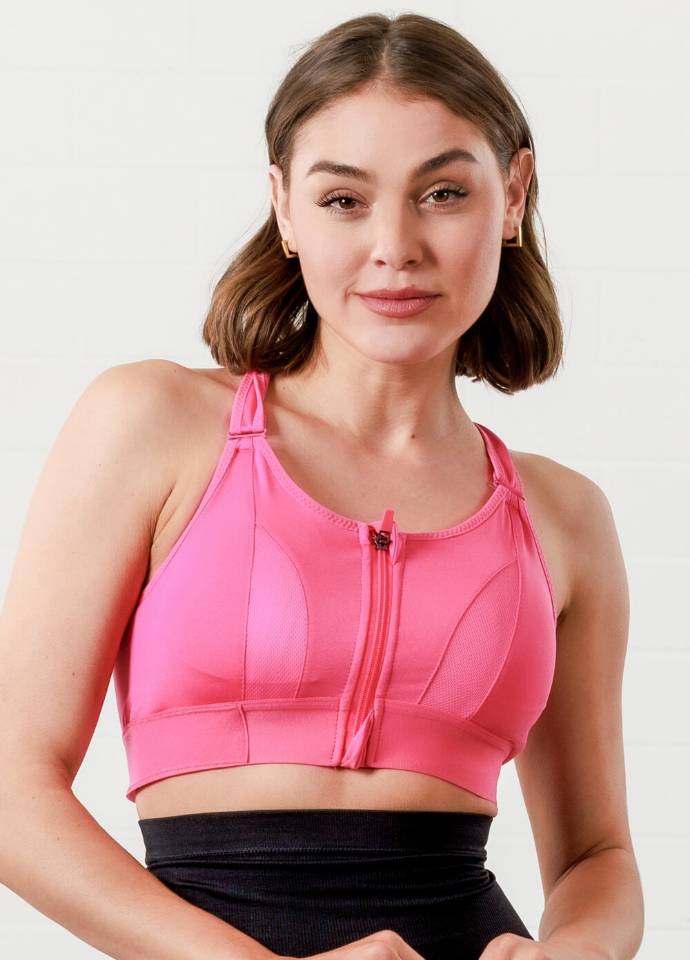 Queen Bee - Frankie Maternity Nursing Sports Bra in Rose Pink