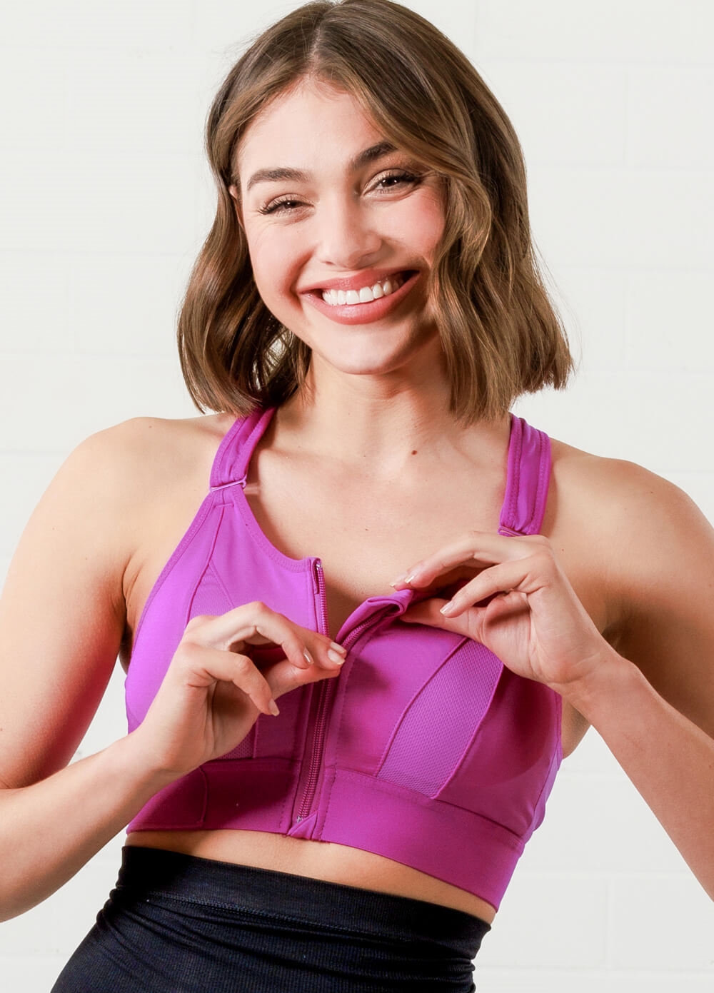 Queen Bee - Frankie Maternity Nursing Sports Bra in Orchid