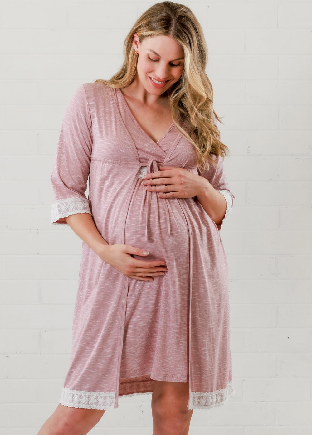 Lait & Co - Moselle Maternity Robe in Pink | Queen Bee