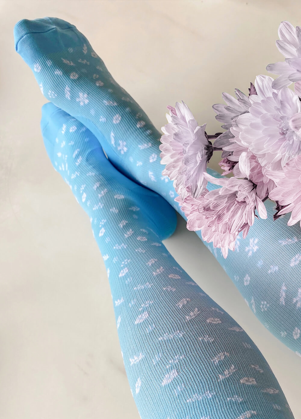 Mama Sox - Excite Maternity Compression Socks in Blue Floral