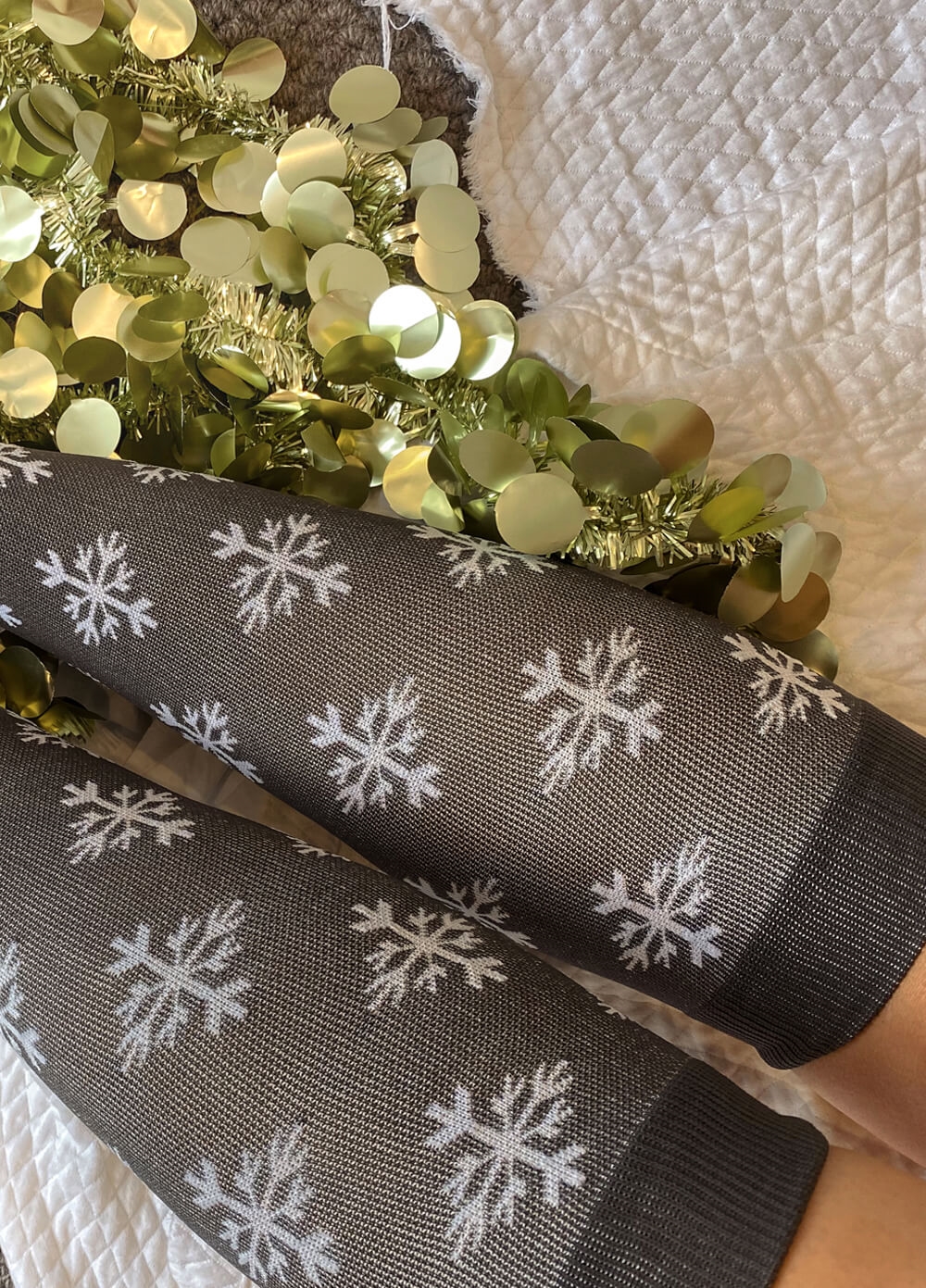 Mama Sox - Excite Maternity Compression Socks in Grey Snowflake