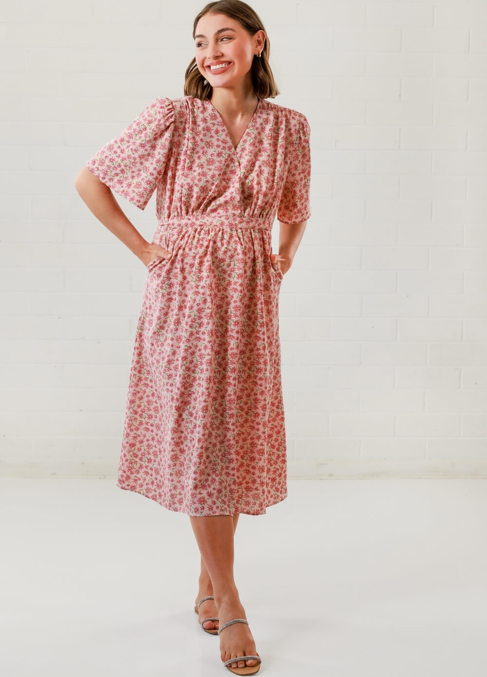 Lait & Co - Lucie-Marie Maternity Dress in Pink Floral