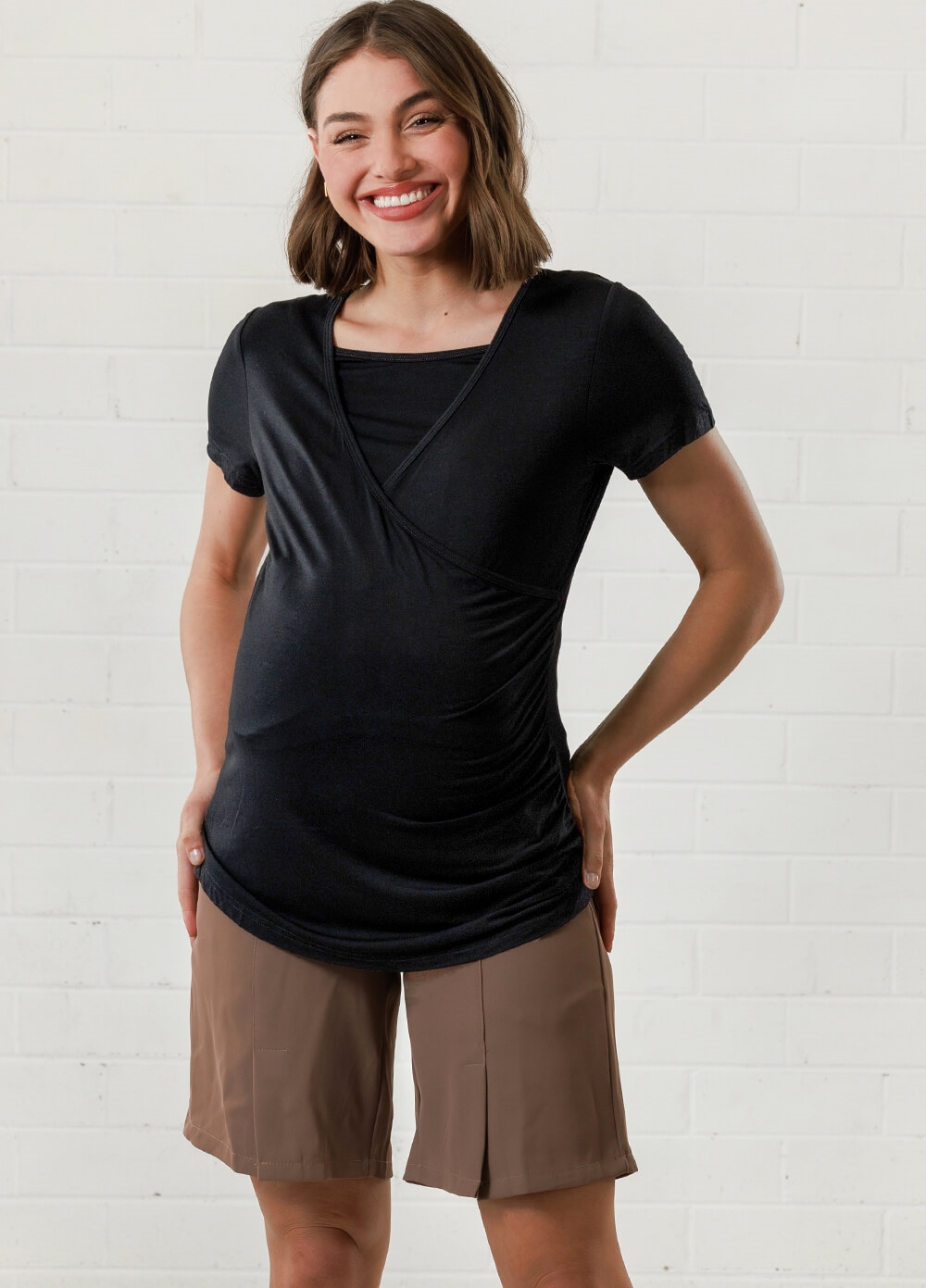 Lait & Co - Laetitia Maternity Nursing Top in Black