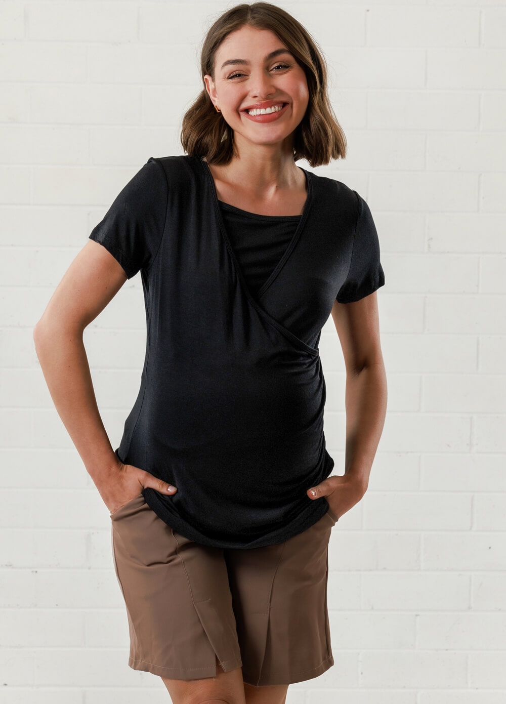 Lait & Co - Laetitia Maternity Nursing Top in Black