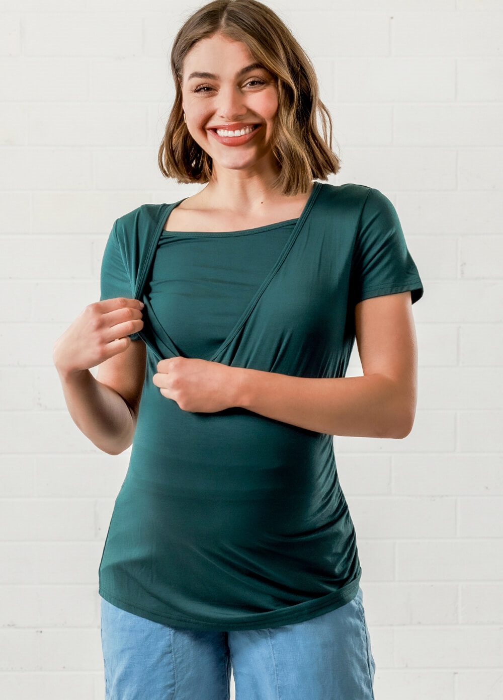 Lait & Co - Laetitia Maternity Nursing Top in Green