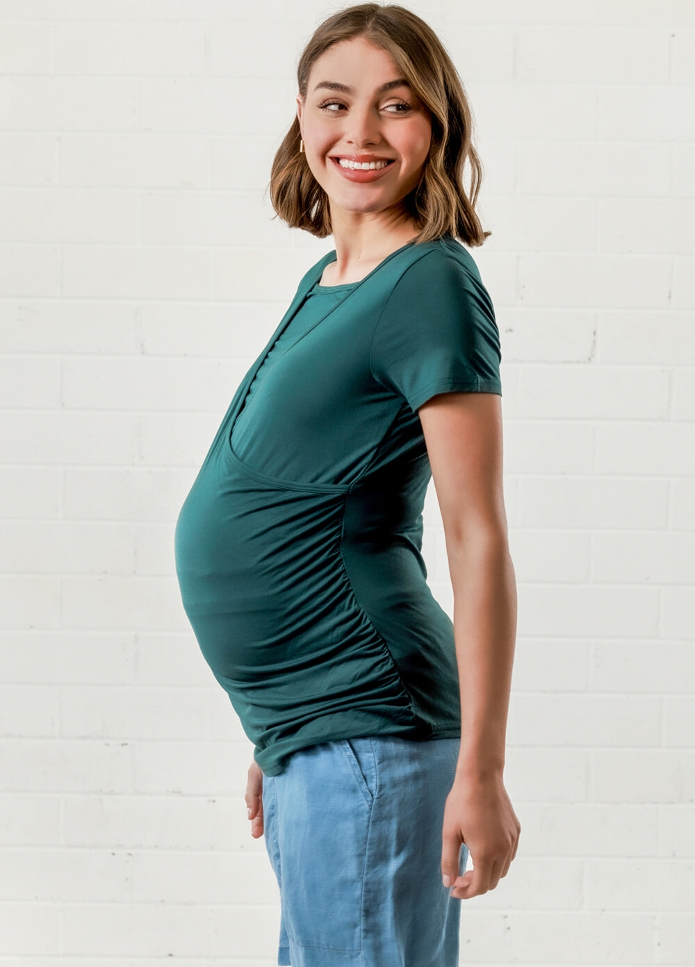 Lait & Co - Laetitia Maternity Nursing Top in Green