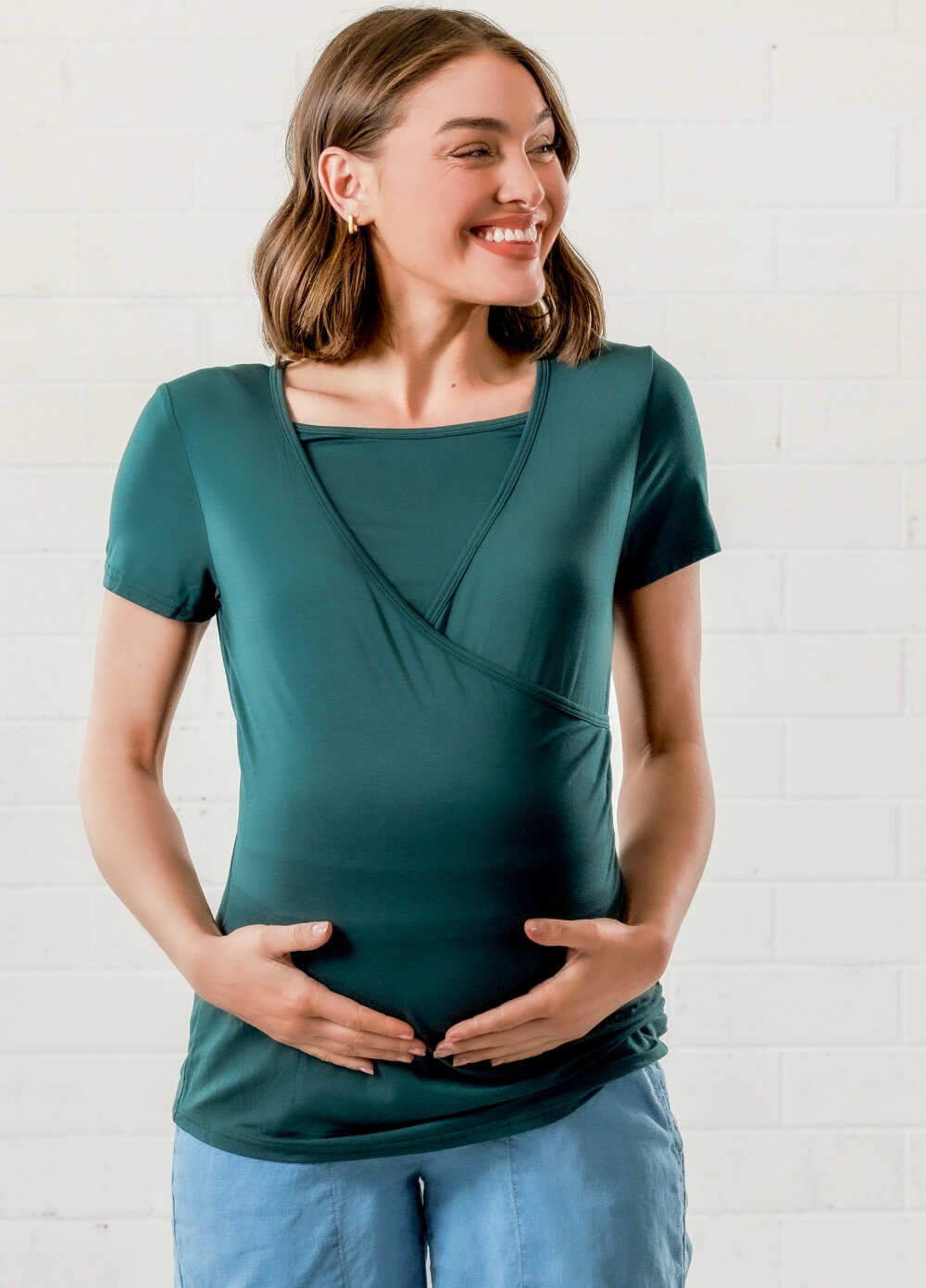 Lait & Co - Laetitia Maternity Nursing Top in Green