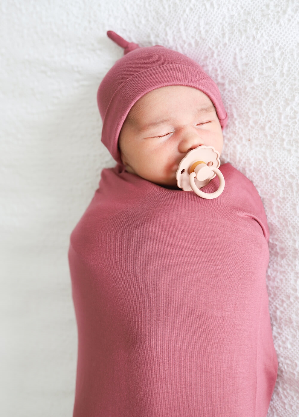 Welcome Baby - Adore 4-piece Pregnancy Robe & Swaddle Set in Rose