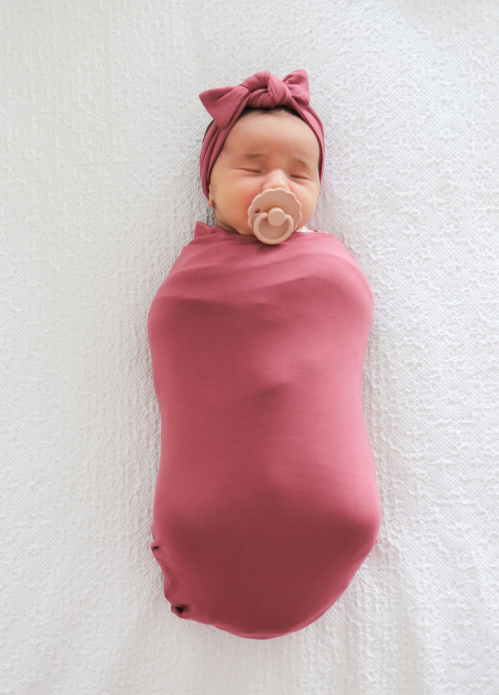 Welcome Baby - Adore 4-piece Pregnancy Robe & Swaddle Set in Rose