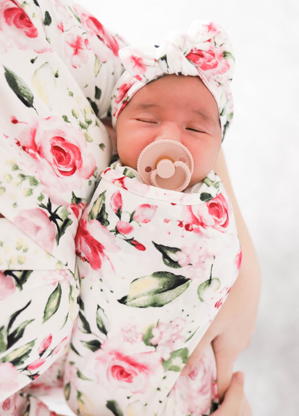 Welcome Baby - Cherish Pregnancy Robe & Swaddle Set in Ivory Rose