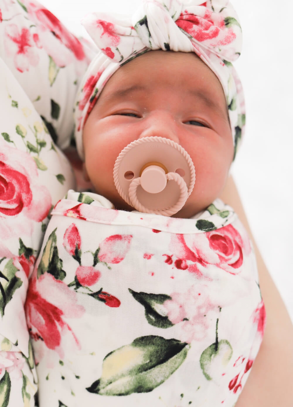 Welcome Baby - Cherish Pregnancy Robe & Swaddle Set in Ivory Rose