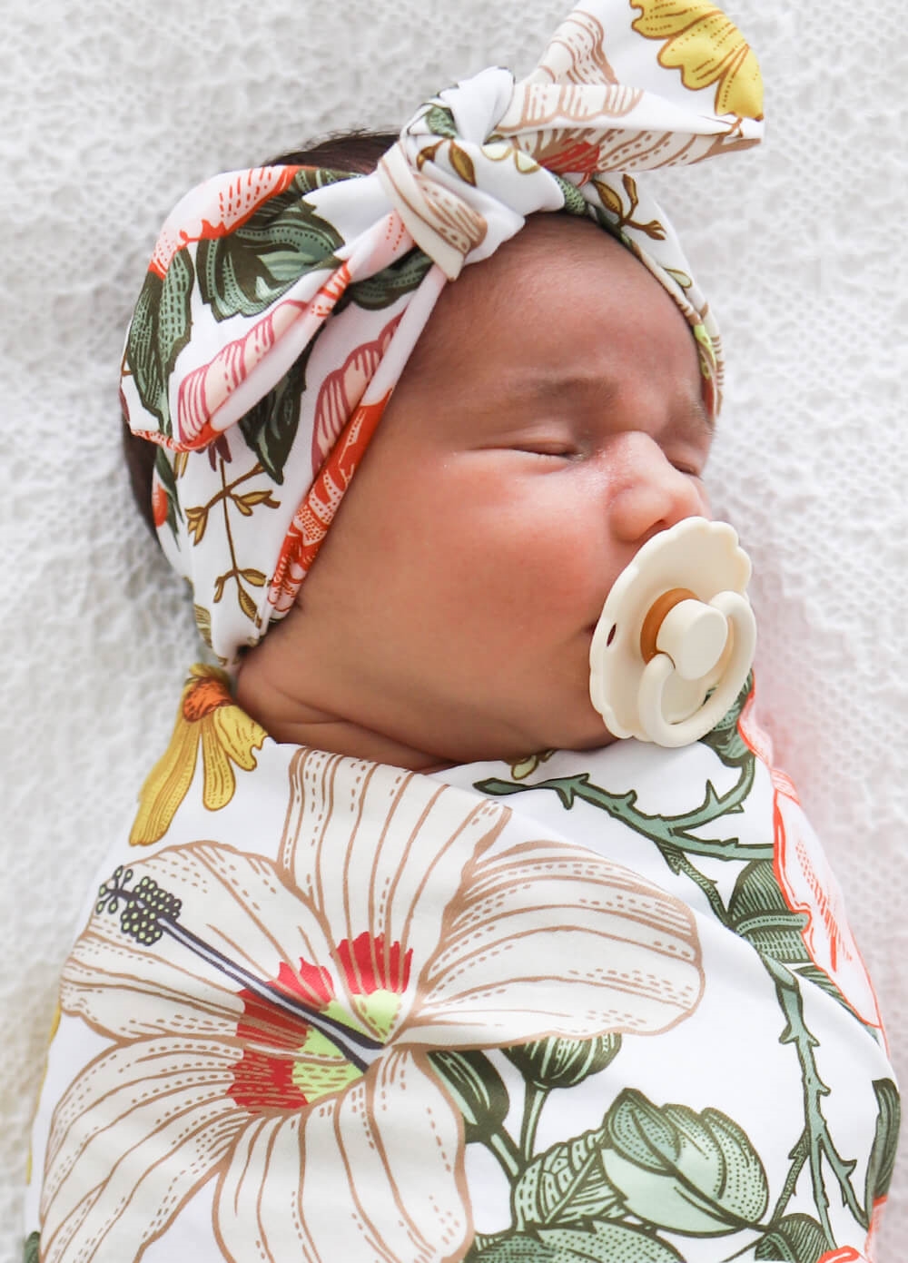 Welcome Baby Treasure Pregnancy Robe & Swaddle Set | Boho Floral