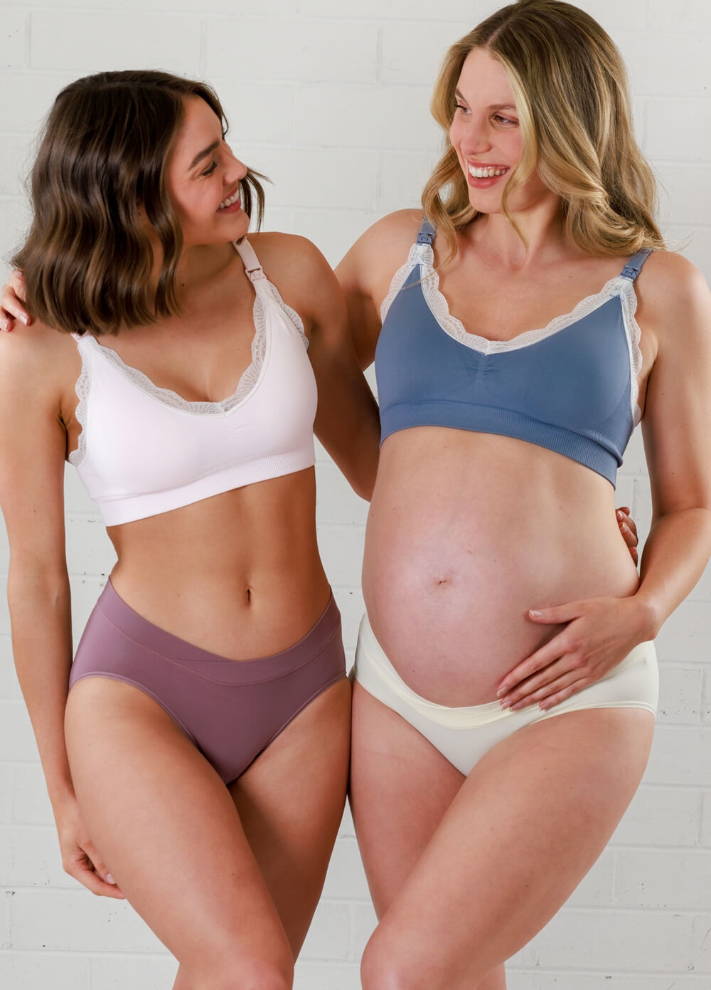 Two Hook Pregnancy/Maternity and Nursing Bra Extender (3-Pack, White)