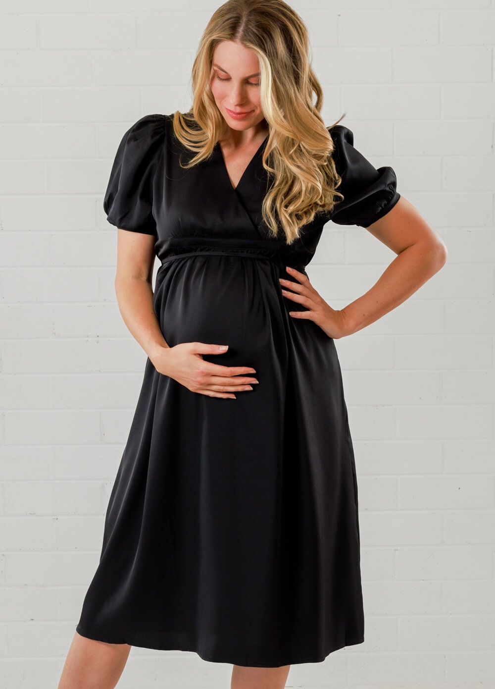 Lait & Co - Anna-Elea Maternity Cocktail Party Dress in Black