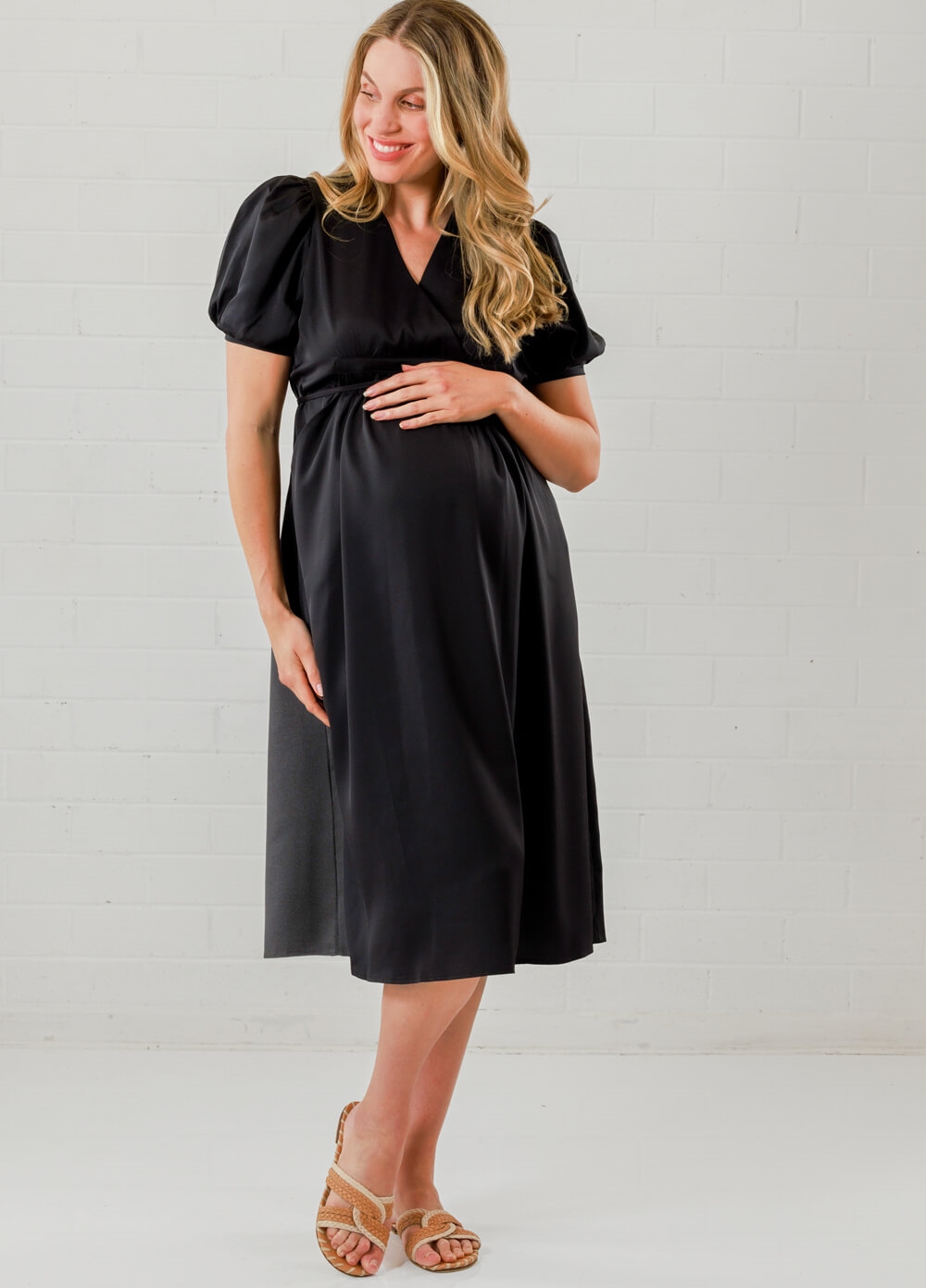 Lait & Co - Anna-Elea Maternity Cocktail Party Dress in Black