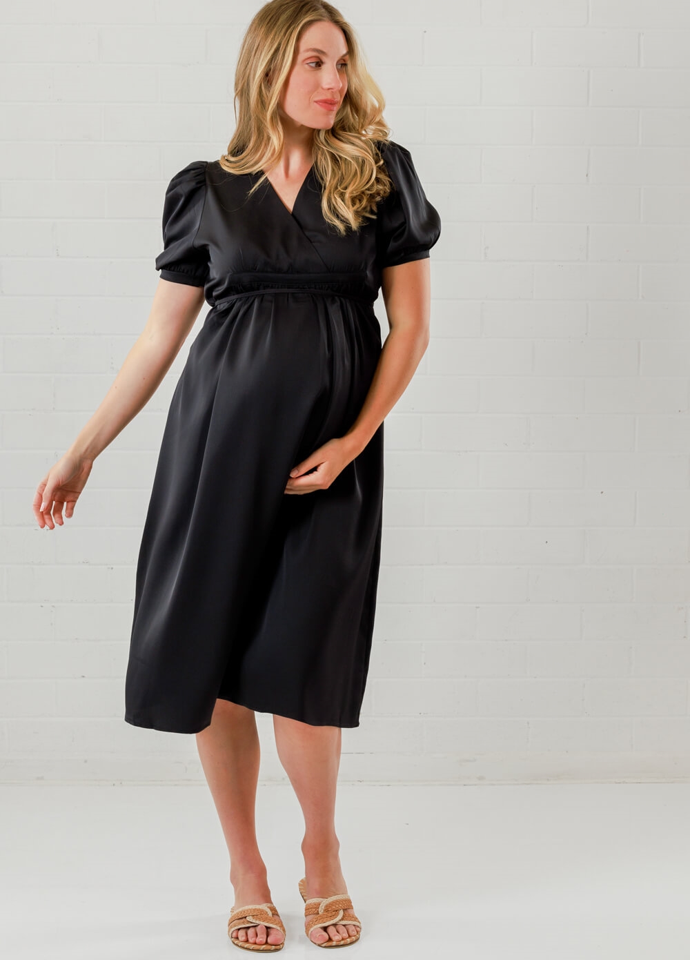 Lait & Co - Anna-Elea Maternity Cocktail Party Dress in Black