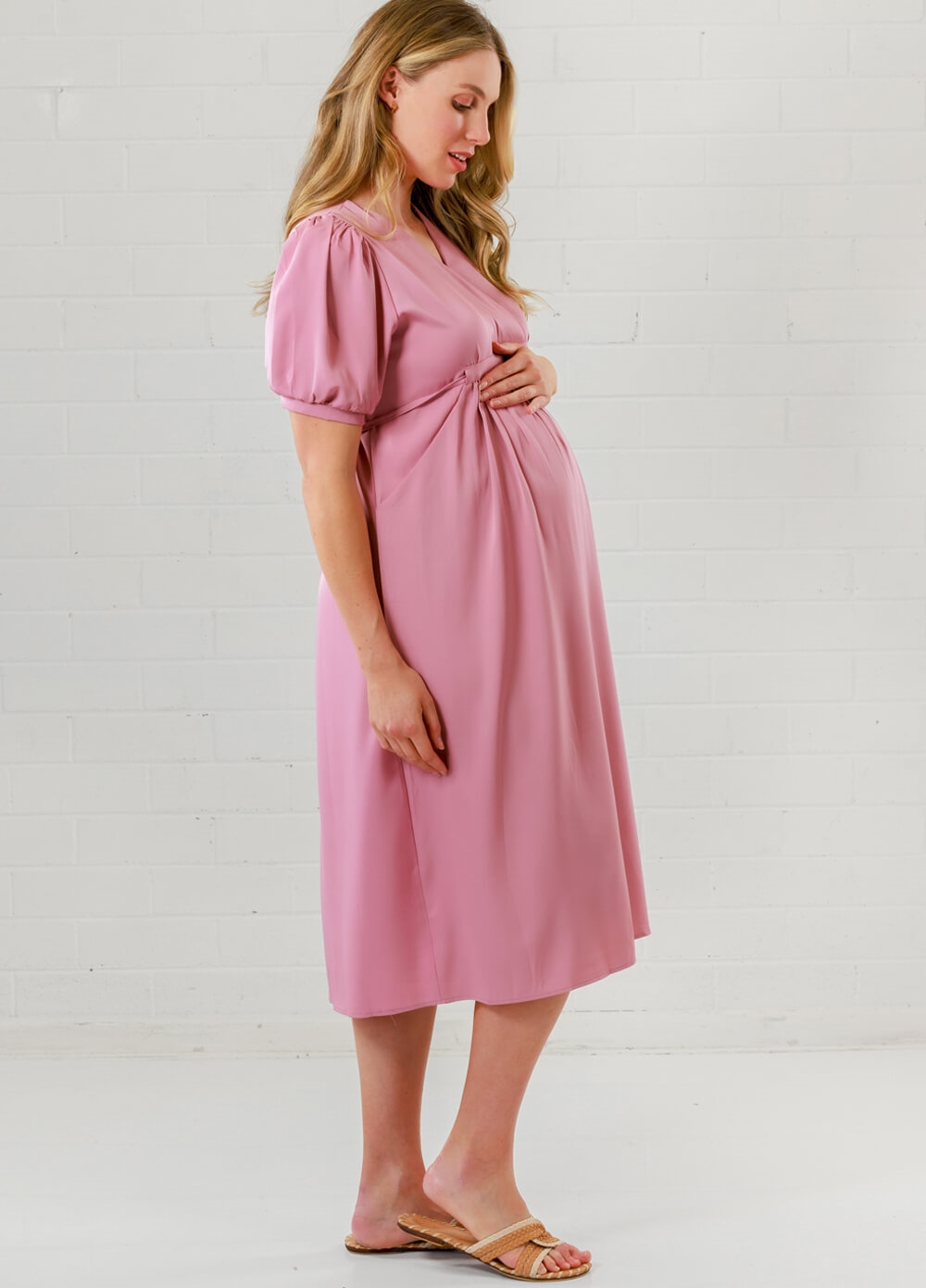 Lait & Co - Anna-Elea Maternity Cocktail Dress in Pink