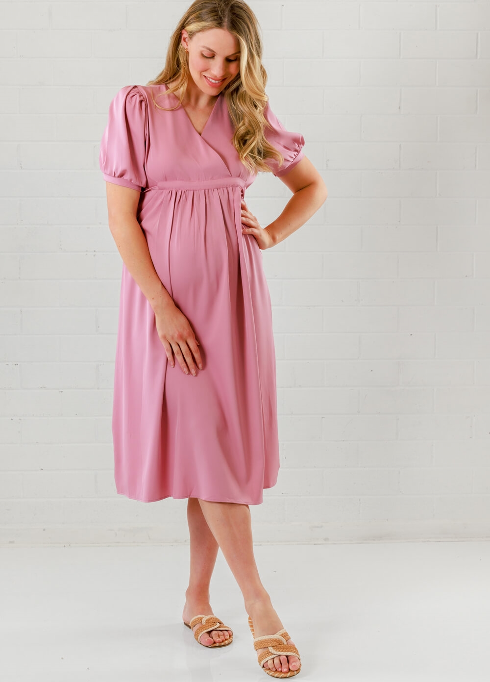 Lait & Co - Anna-Elea Maternity Cocktail Dress in Pink