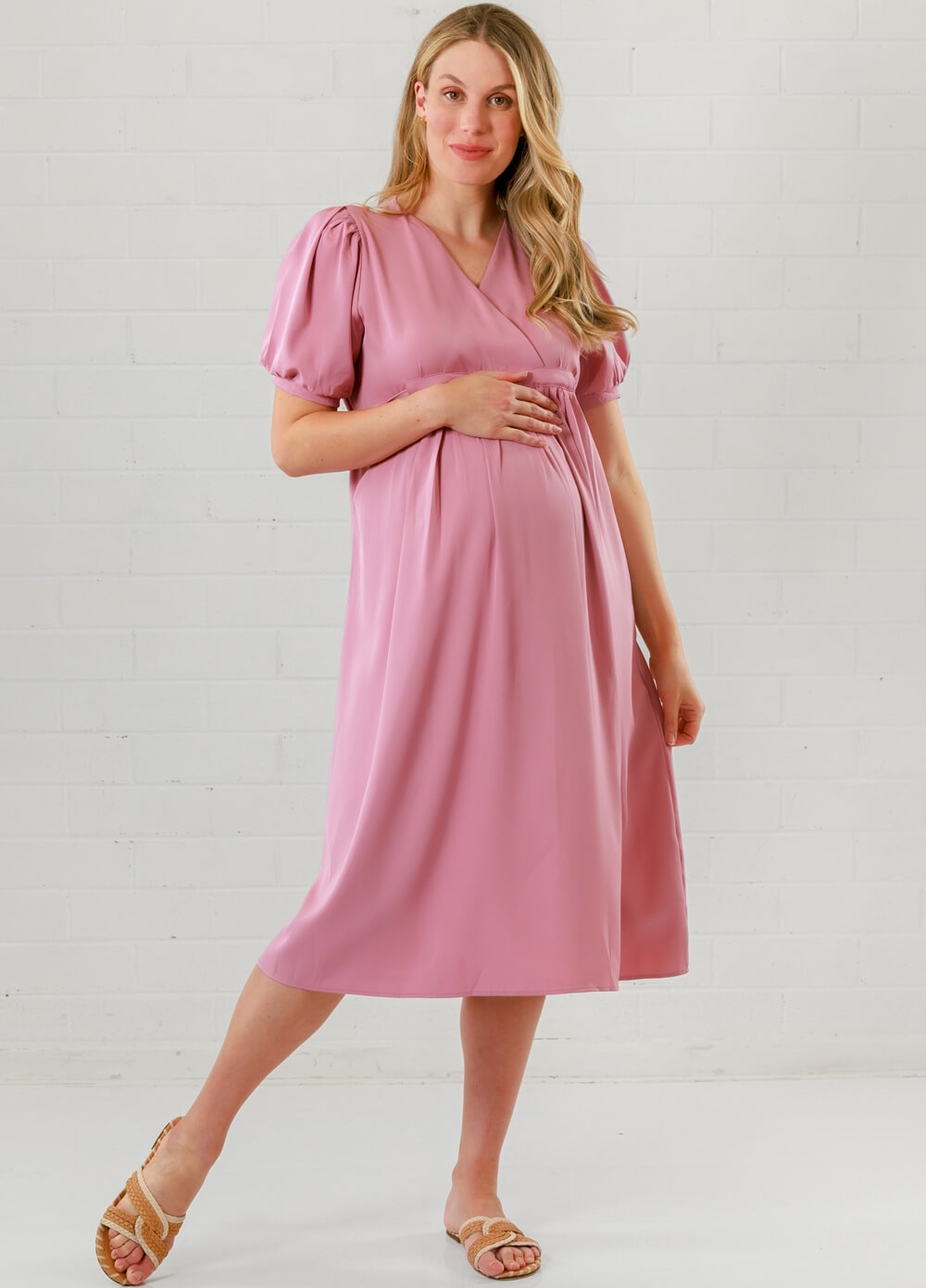 Lait & Co - Anna-Elea Maternity Cocktail Dress in Pink
