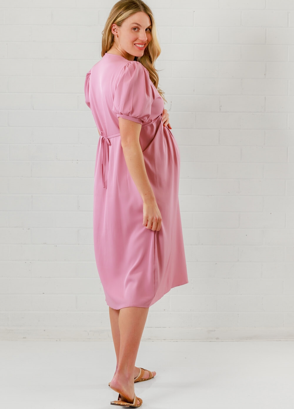 Lait & Co - Anna-Elea Maternity Cocktail Dress in Pink