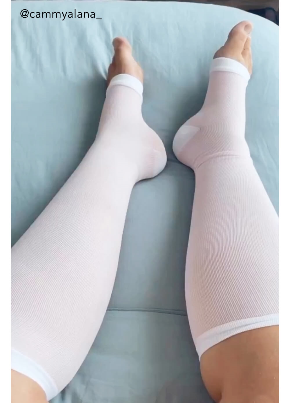 Mama Sox - Inspire Open Toe Maternity Compression Socks in Pale Pink