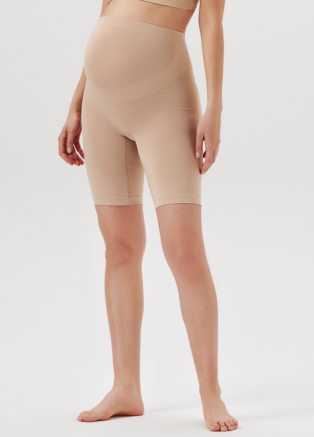 Seamless Maternity Underwear Long Shorts in Nude by Noppies