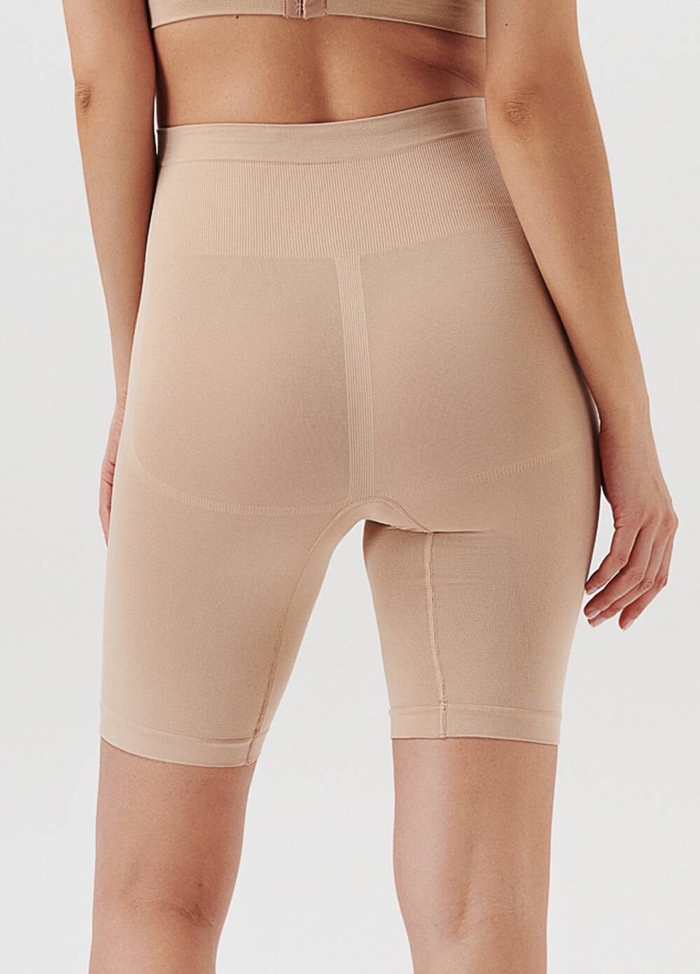 Seamless Maternity Underwear Long Shorts in Nude by Noppies