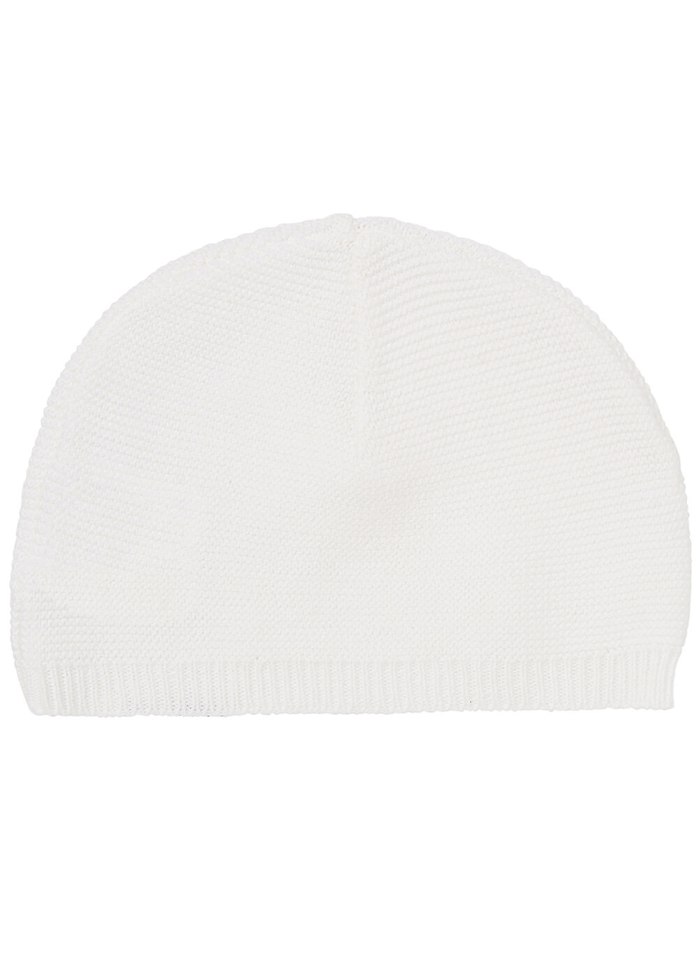 Rosita Organic Cotton Knit Newborn Hat in White by Noppies Baby