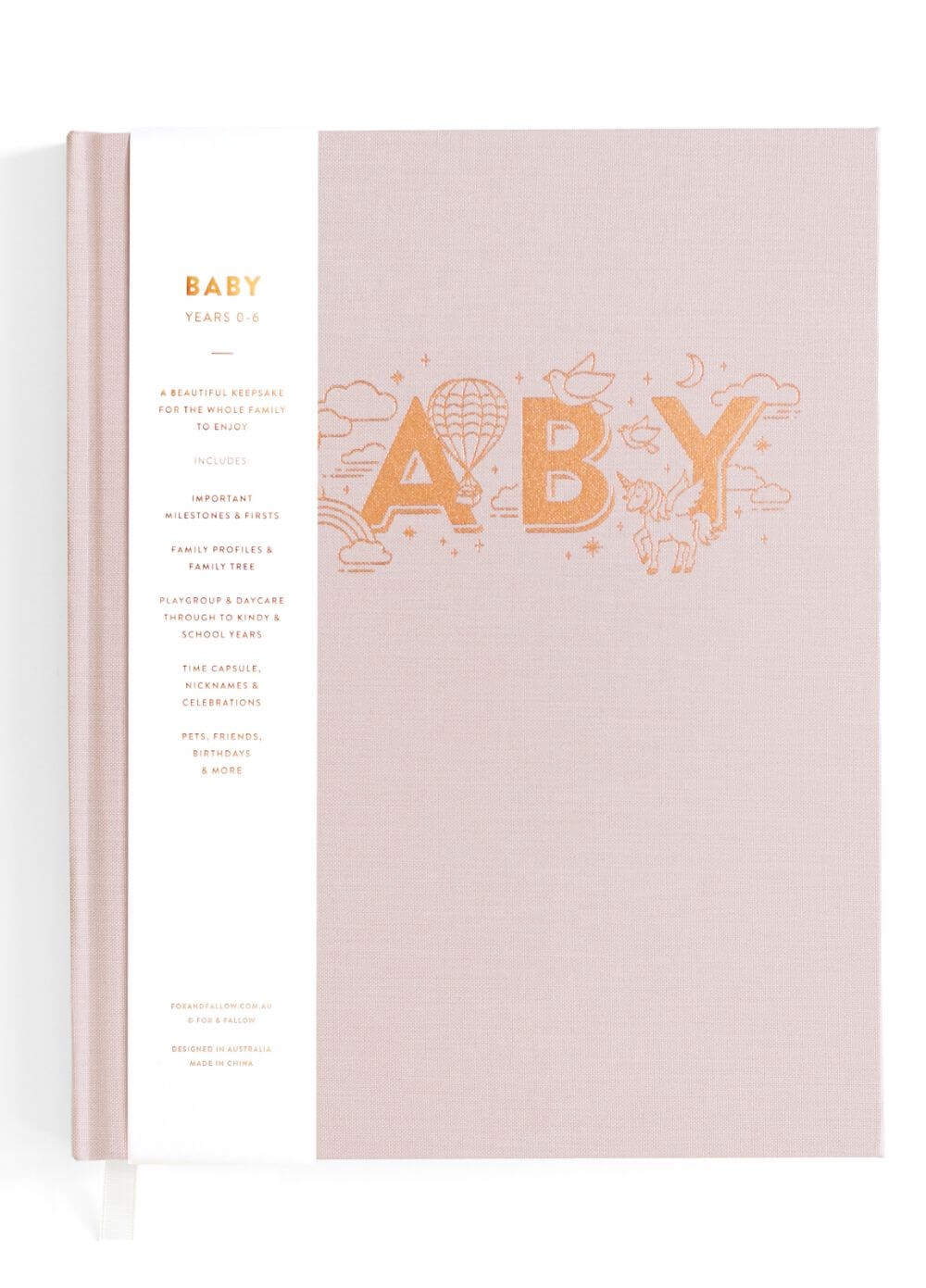 Fox & Fallow - Baby Book for Girls in Natural | Queen Bee