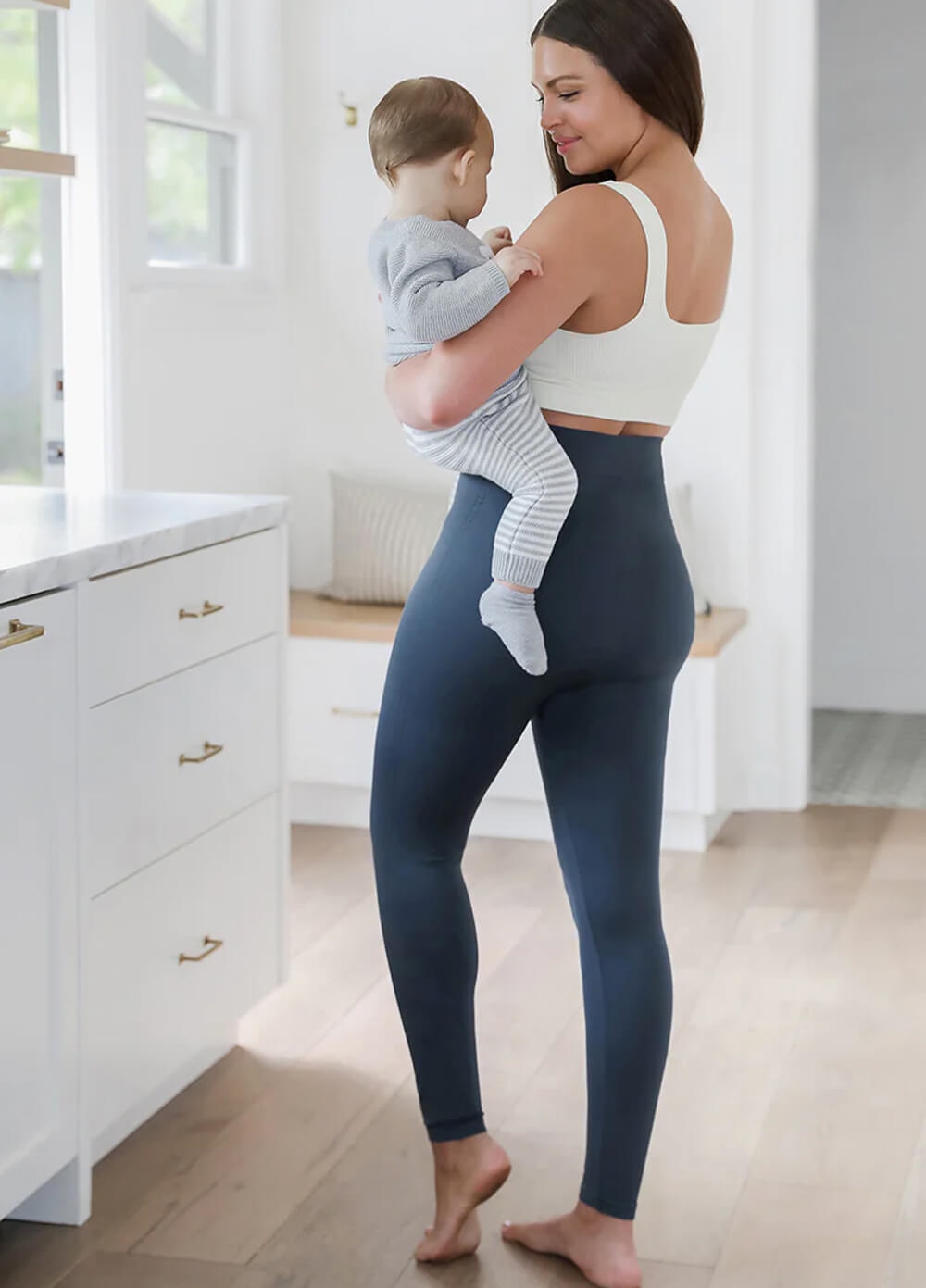 Blanqi - High Waist Postpartum Support Leggings in Storm 