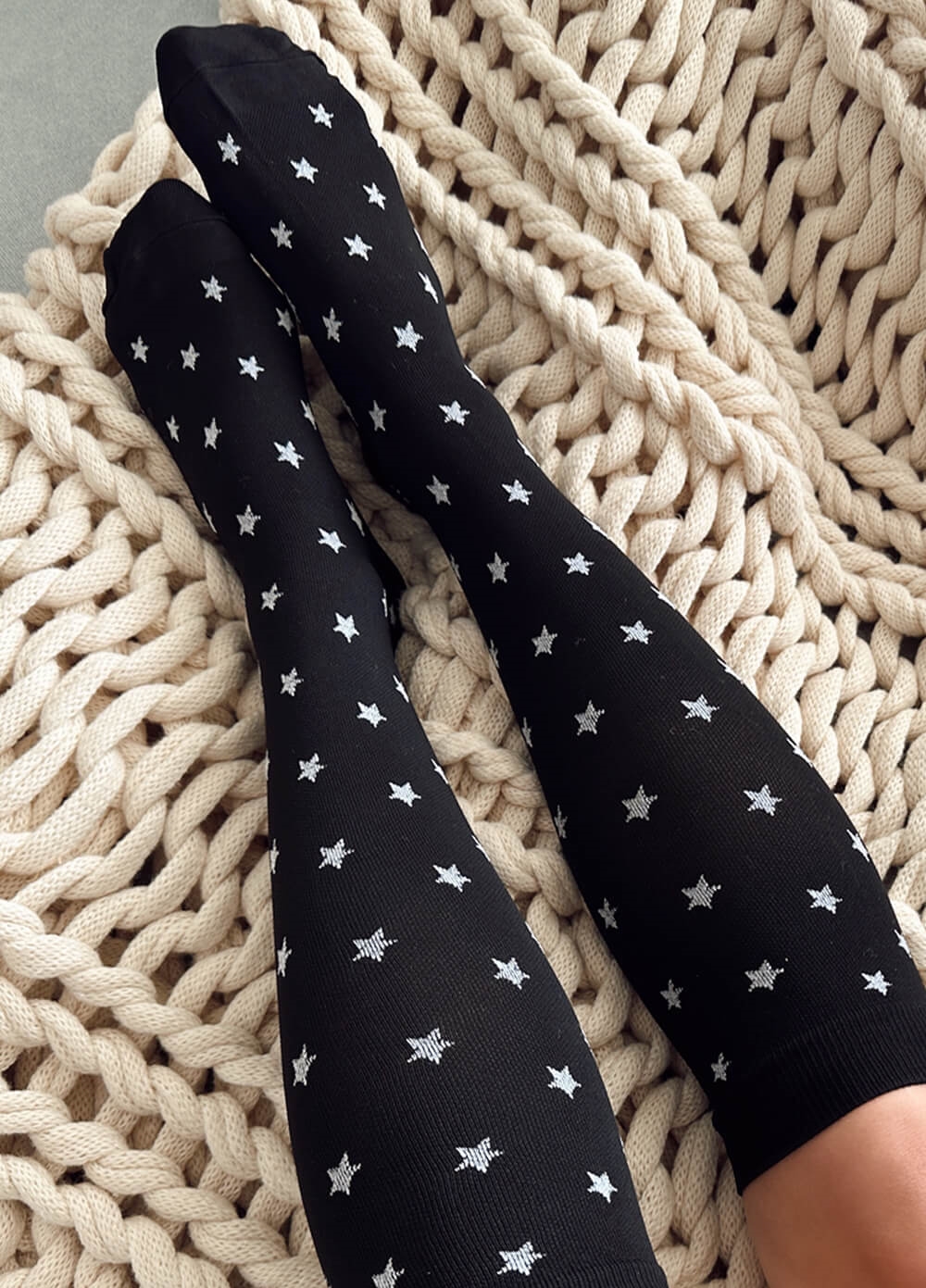 Mama Sox - Delight Maternity Compression Socks in Black Star