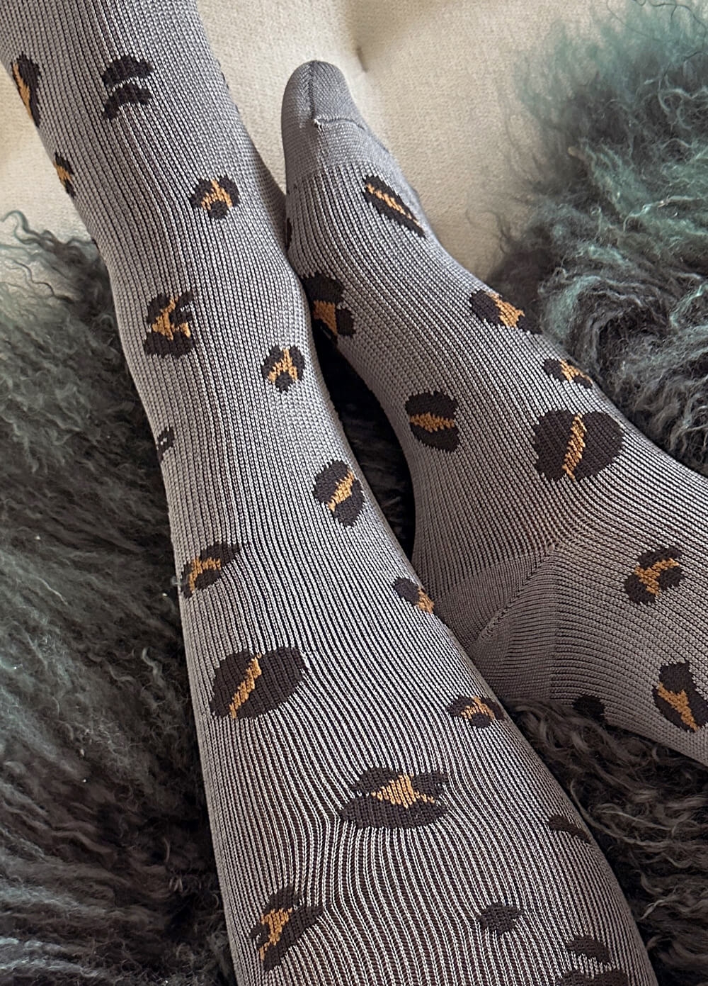 Mama Sox - Excite Maternity Compression Socks in Grey Leopard