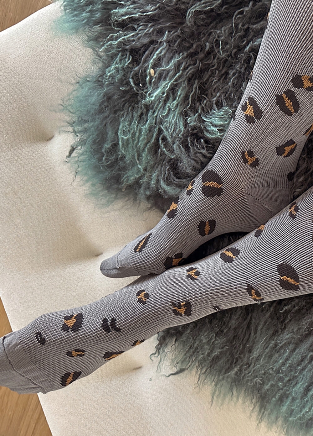 Mama Sox - Excite Maternity Compression Socks in Grey Leopard