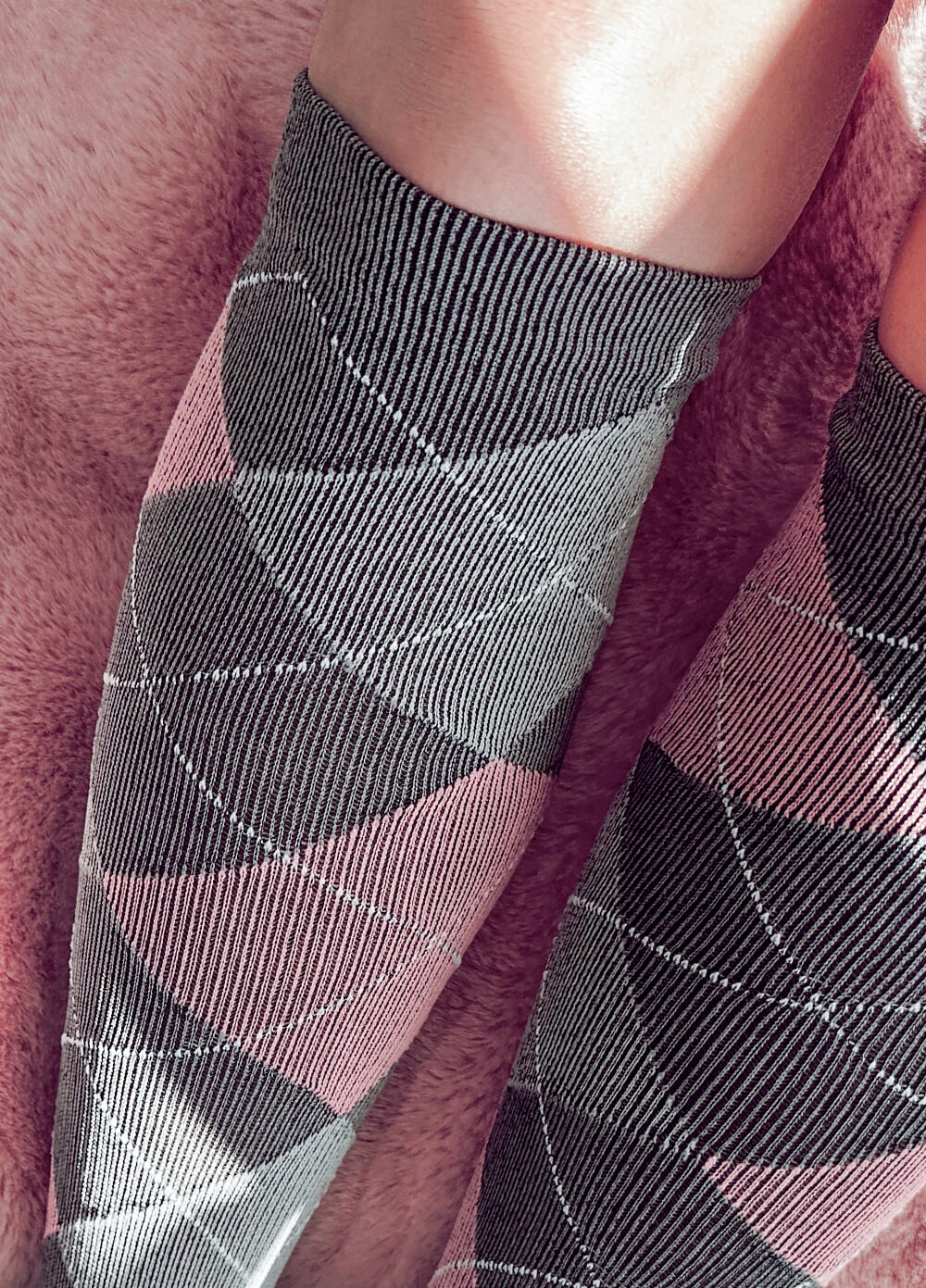 Mama Sox - Excite Maternity Compression Socks in Grey Argyle