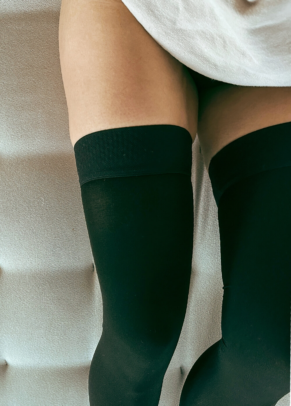 Mama Sox - Vivify Thigh High Compression Stockings in Black