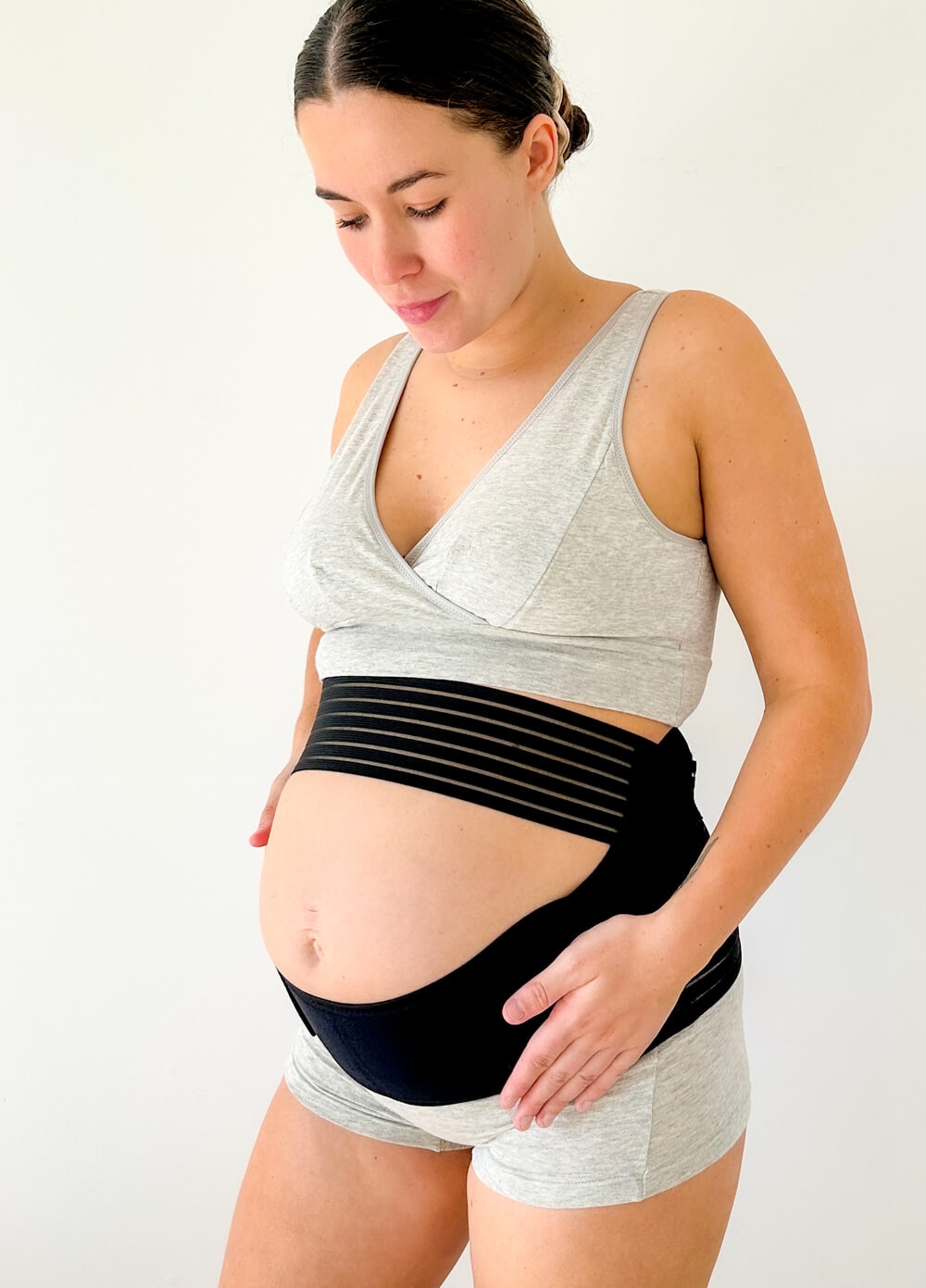 Dutton 3pc Pregnancy & Postpartum Belly Belt Cradle in Black