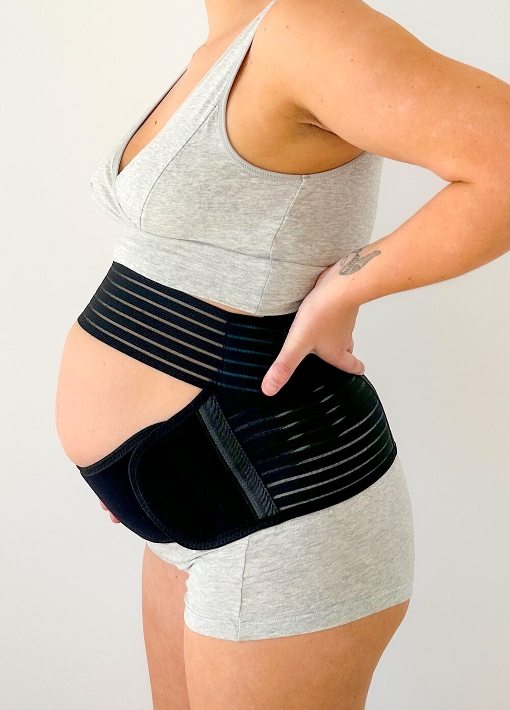 Dutton 3pc Pregnancy & Postpartum Belly Belt Cradle in Black