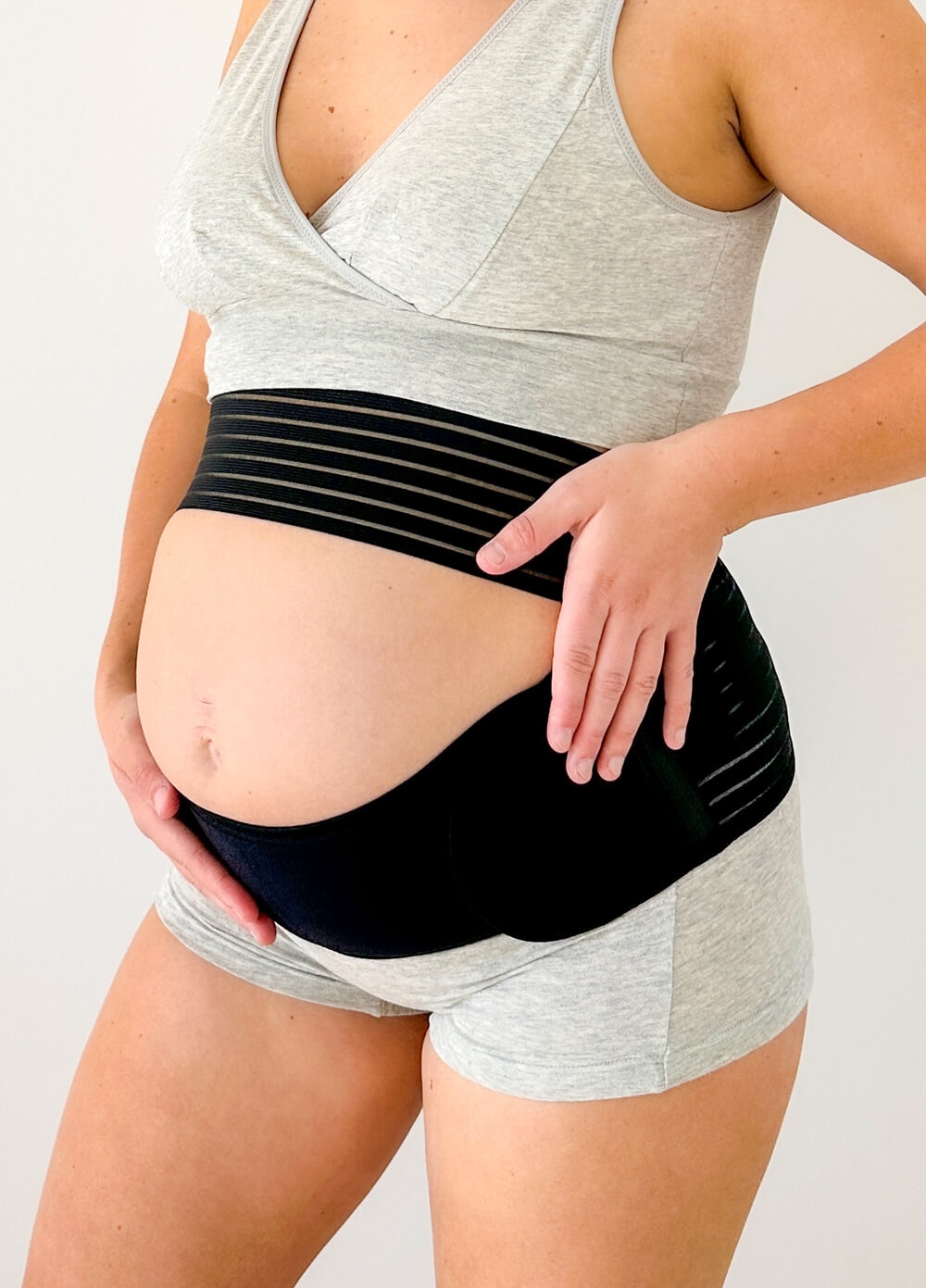 Queen Bee - Postnatal Belly Wrap in Black