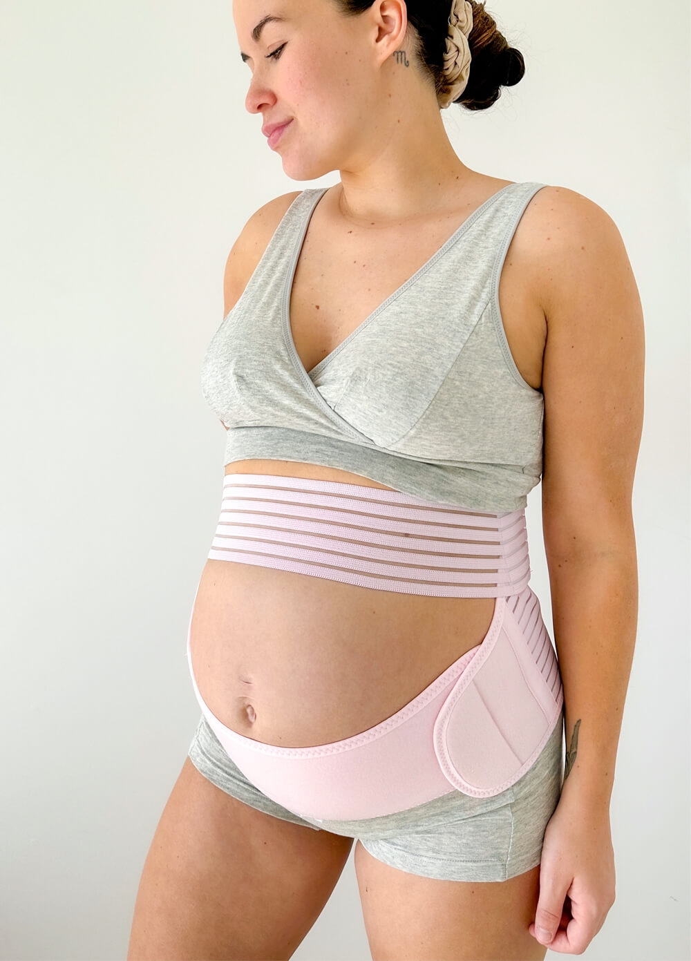 Dutton 3pc Pregnancy & Postpartum Belly Belt Cradle in Pink