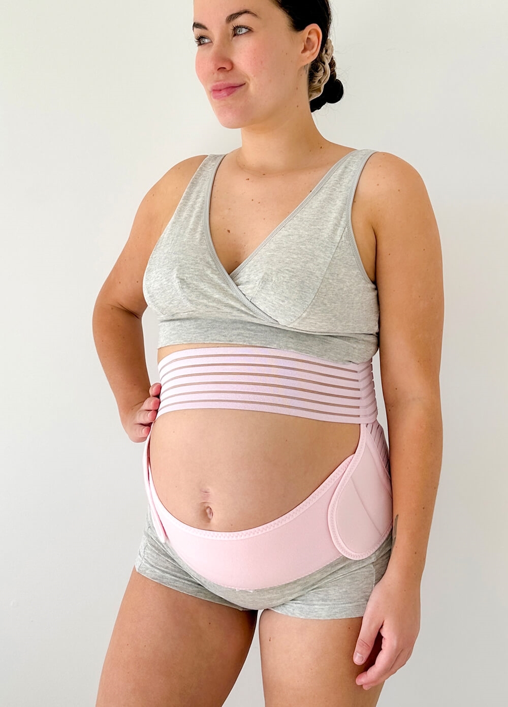 Dutton 3pc Pregnancy & Postpartum Belly Belt Cradle in Pink